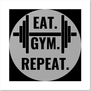 Eat Gym Repeat Posters and Art